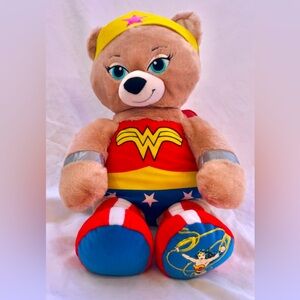 DC Justice League Wonder Woman Build a Bear Plush 16" Tan Bear